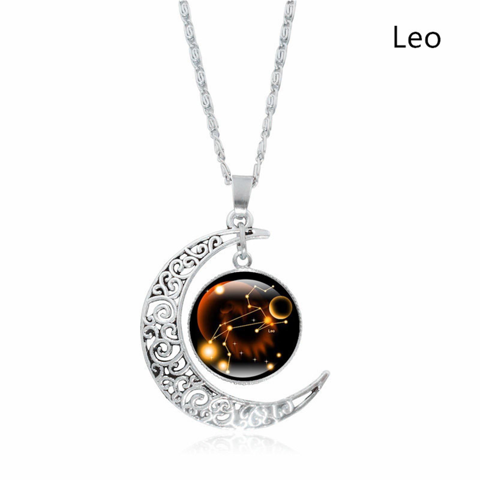 

12 Constellation Moon Necklace GiftS For Mom Present For Women Her Girls One Size
