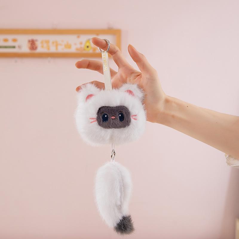 Cute Long-eared Rabbit Plush Pendant Cartoon Alpaca Doll Girl Bag Hanging Ornament Boutique Keychain