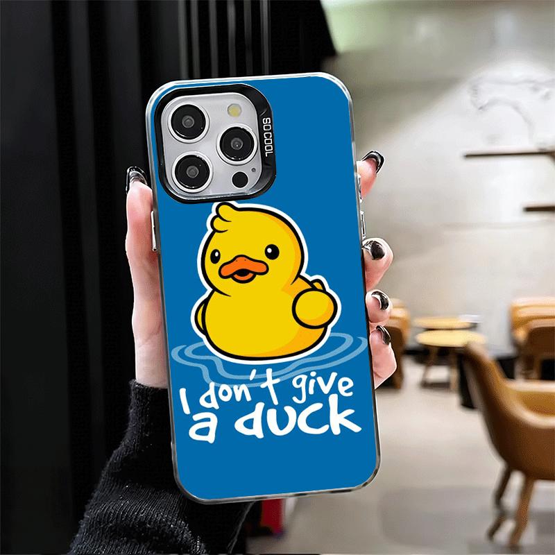 Funny Cute Cartoon Duck Soft Phone Case for iPhone 15 16 17 Pro Max 17Air 16E 14 Plus 13 12 Mini Shockproof Cover Back Shell