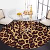Wildly Stylish: Leopard Print Round StickerRound Non-Slip chair mat chair carpet for office Rugs for Office Decor Gift For Valentine's Day Mother's Da