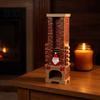 3D-gedruckter Feiertagsornament Nikolaus Kamin Adventskalender, 24-Tage-Weihnachts-Countdown für festliche Heimdekorationen Dekoration, Wiederverwendbare Dekoration