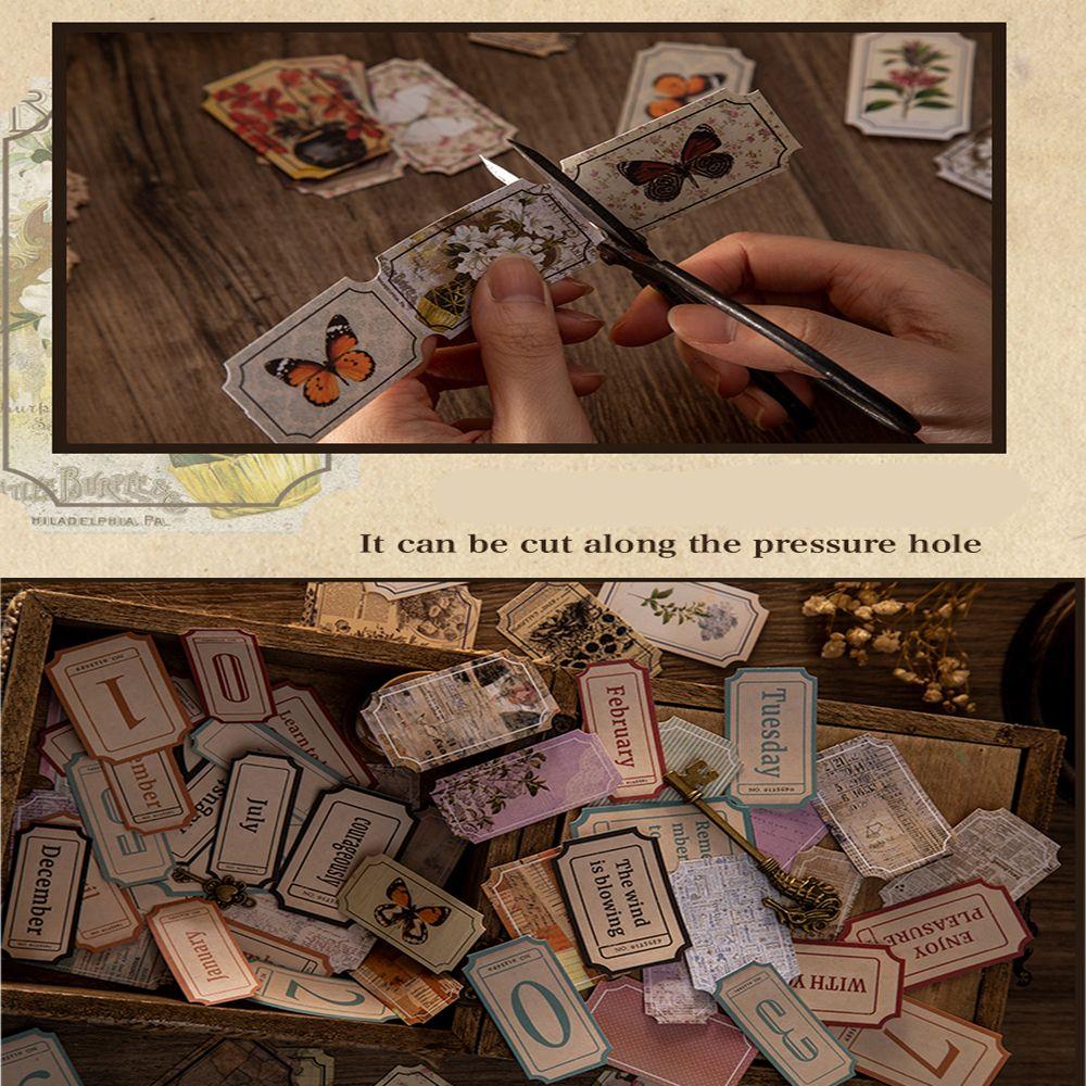 Buy Label Scrapbooking Vintage Stationery Stickers Material Paper ...