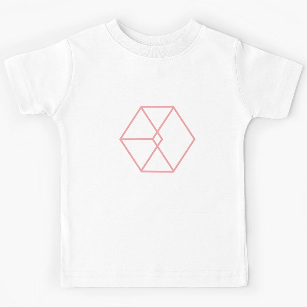 EXO EXODUS logo pink Kids T-Shirt 170