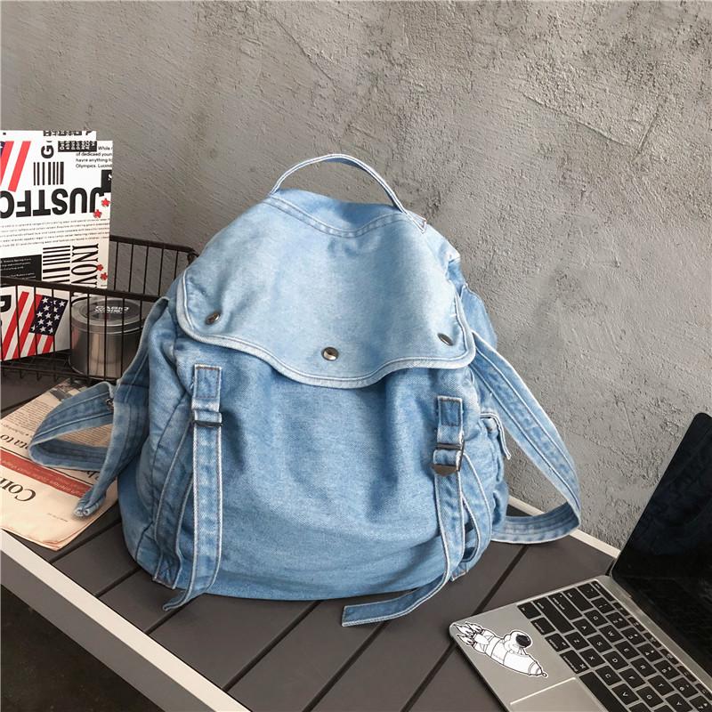 Dámská džínová crossbody taška Velkokapacitní taška přes rameno
