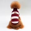 Special Autumn and Winter Pet Clothes Coral Fleece Striped Warm Dog Teddy Thicker Than Bear Small and Medium Dogs