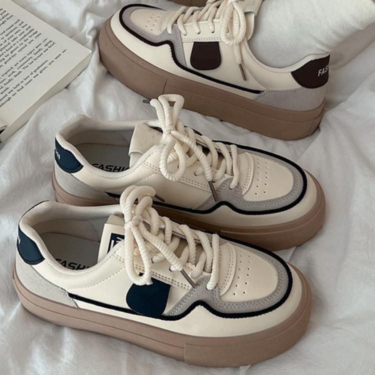 Muffin platform Forrest Gump training shoes women's autumn new versatile retro niche casual board shoes