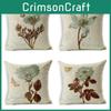 Spring Summer Floral Butterfly Pillow Cover With Polyester Fabric For Living Room And Bedroom