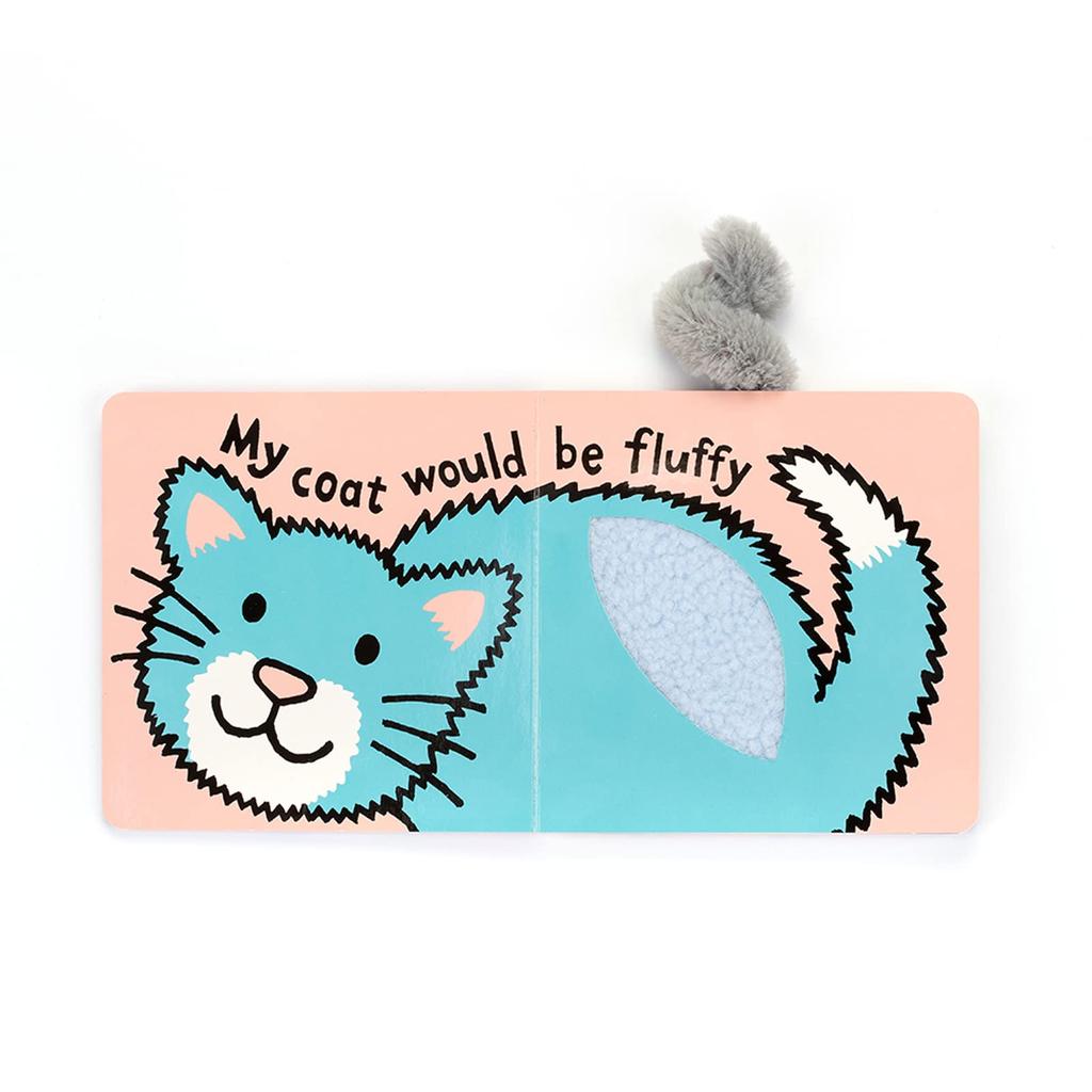 Jellycat Board Book, "If I Were A..." Collection 6 Inches Gray BB444CKN