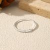 MODIAN 925 Sterling Silver Irregular Wave Thin Ring For Women Smooth Curved Stackable Finger Rings Daily Fine Silver Jewelry Gif