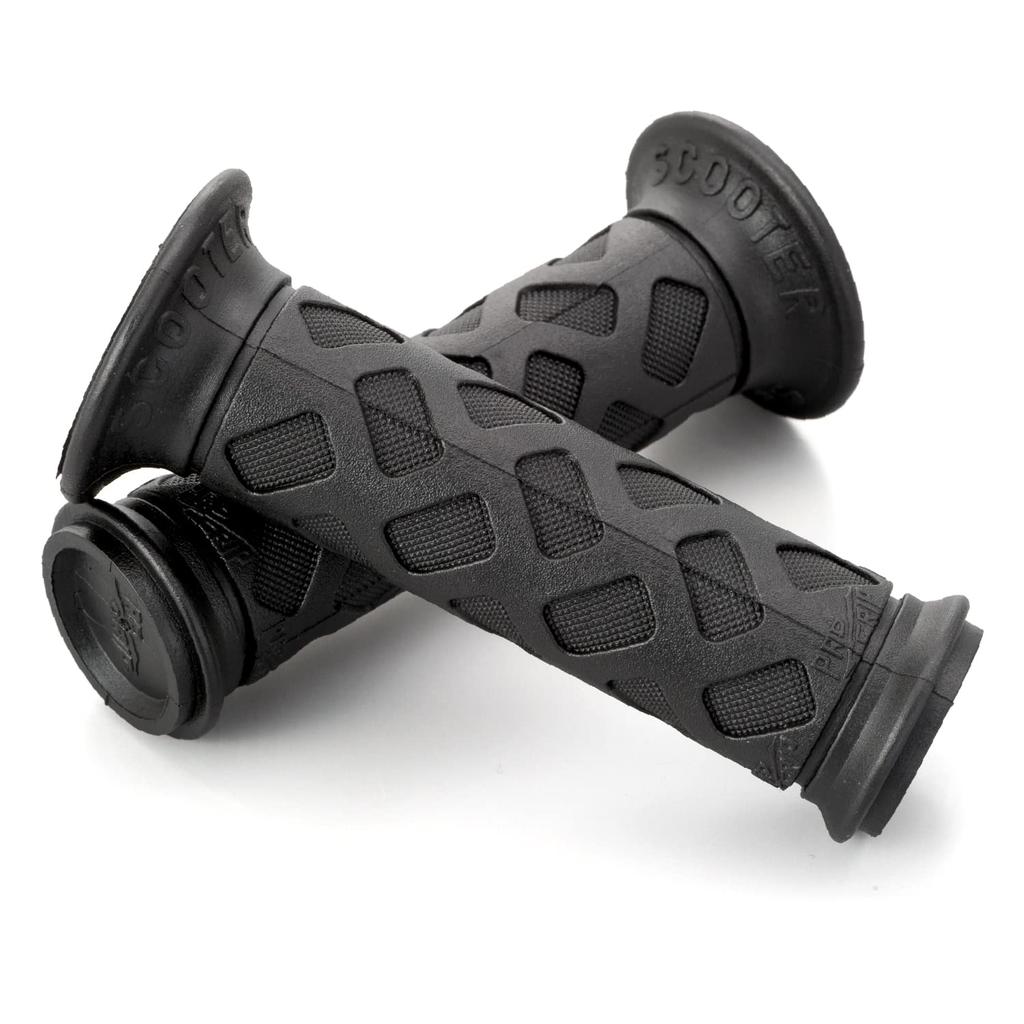 Daytona PROGRIP Motorcycle Grips, 115mm, Standard Rubber, Non-Through End, 789 Type, Black, for Handlebars with a 22.2mm Diameter (Motorcycle), 98126