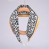 Women's Magnetic Buckle Silk Scarf - Fashionable Neck Protection for Spring, Summer, and Autumn
