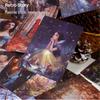 Elegantly Curated Retro Fairytale Character Stickers - High-End PET Journal Series