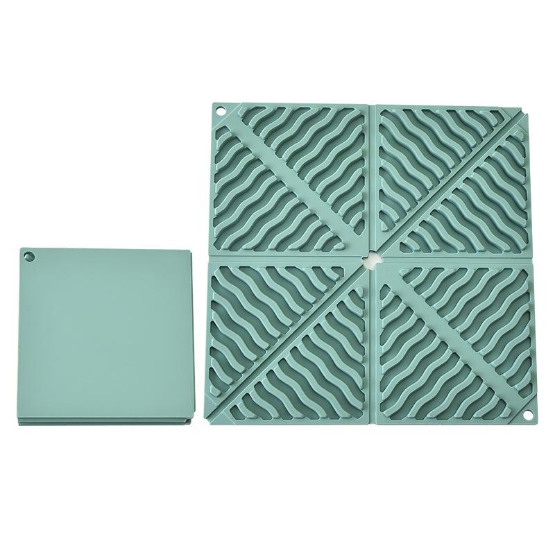 

Силиконовые складные подставки Изолированные Водонепроницаемые Маслостойкие Коврики Портативное Хранение Квадратные Креативные Подкладки Подставки для Обеденного Стола