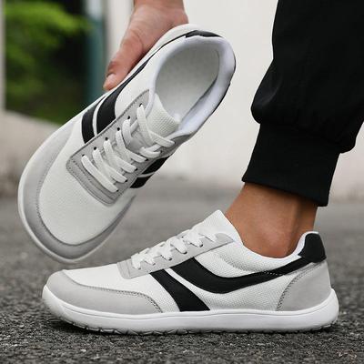 Unisex Wide-Fit Barefoot Sneakers – Breathable Casual Mesh Shoes for Men with Wide or Fat Feet