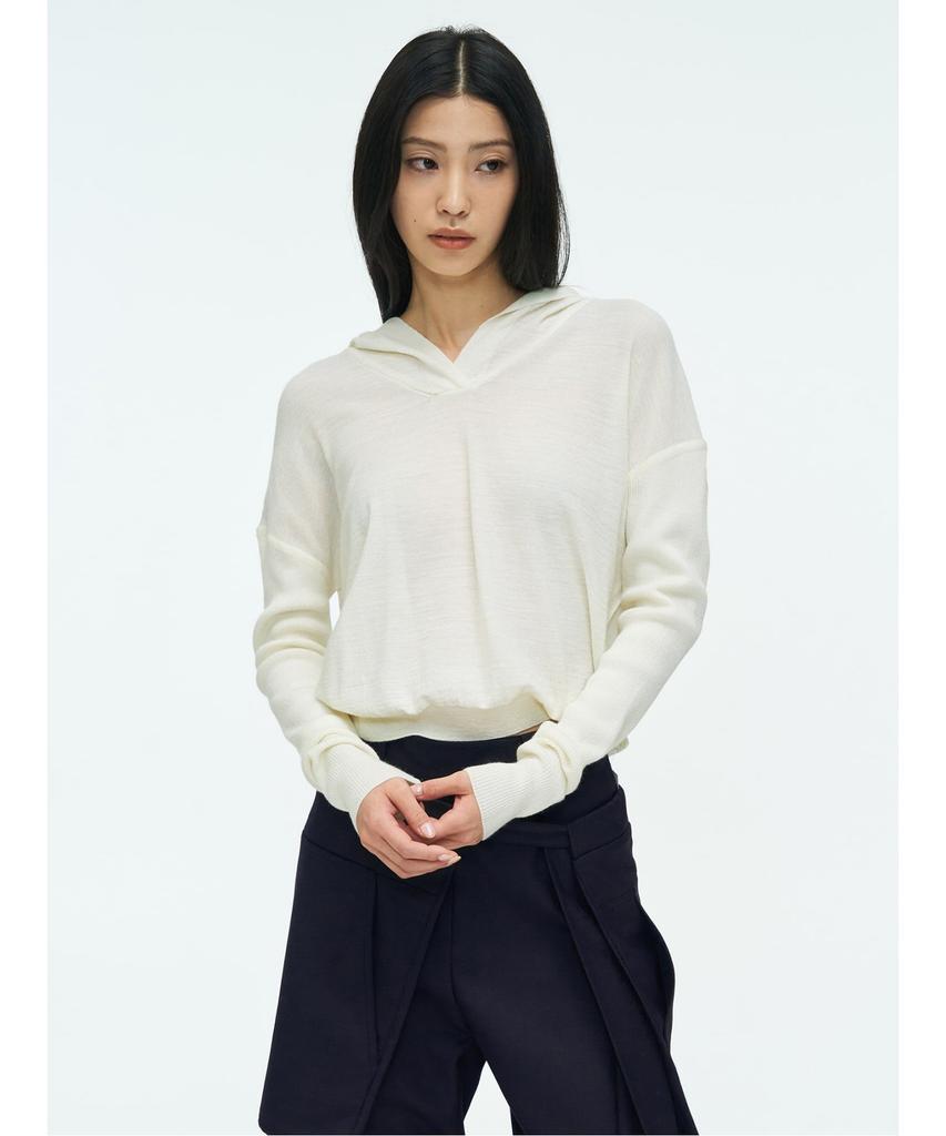 Anggae Hoodie Pullover Ivory