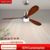 Nordic Modern LED Ceiling Fan Light for Living Room and Bedroom