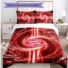 Set Biancheria da Letto 3 Pezzi Stampato Bayern Monaco Traspirante Copripiumino con Federe Biancheria da Letto Decorativa per Camera da Letto Casa