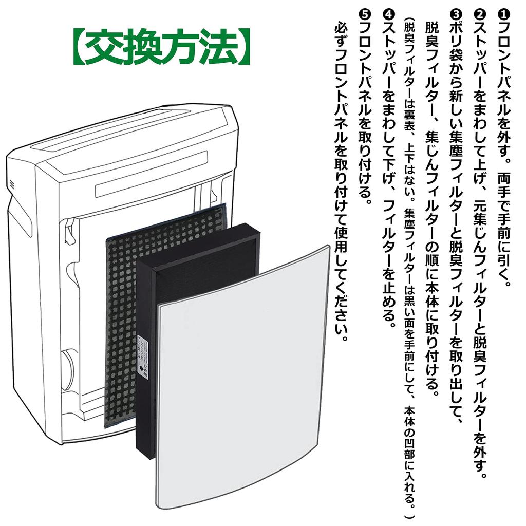 BBT Dust Collection Deodorizing Air Purifier Humidifying Air Purifier Replacement Dust Collection Filter filter F-ZXJP50 Filter, F-ZXFD45 Filter,