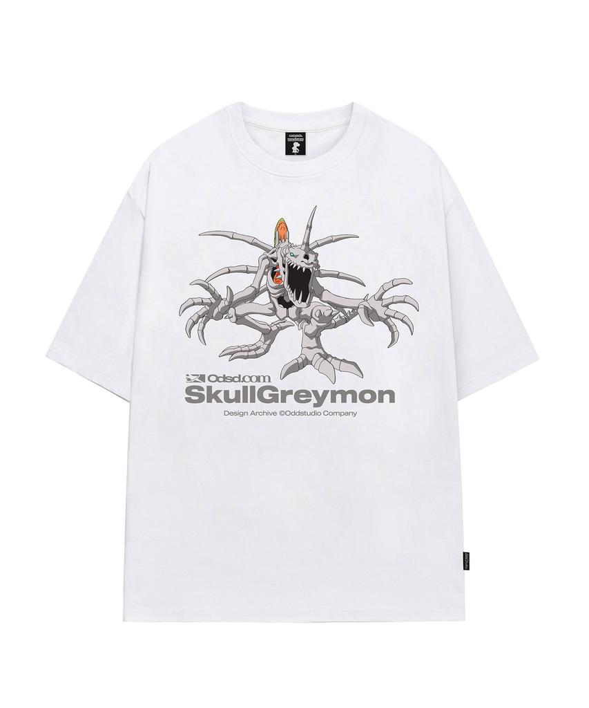 ODDSTUDIO [Digimon Adventure] Skullgreymon Overfit T-Shirt - 2 Colors