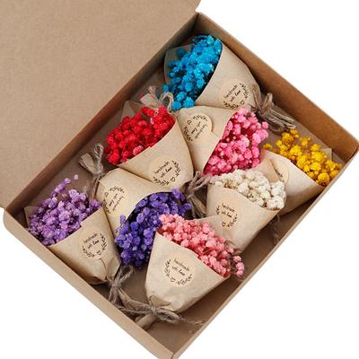 6/8pcs Mini Gypsophila Bouquets Natural Dried Flowers Bouquet For Decoration Wedding Decoration Valentine's Day