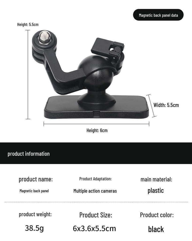 Magnetic Backpack Clip for DJI Action5/6 & Insta360 Cameras