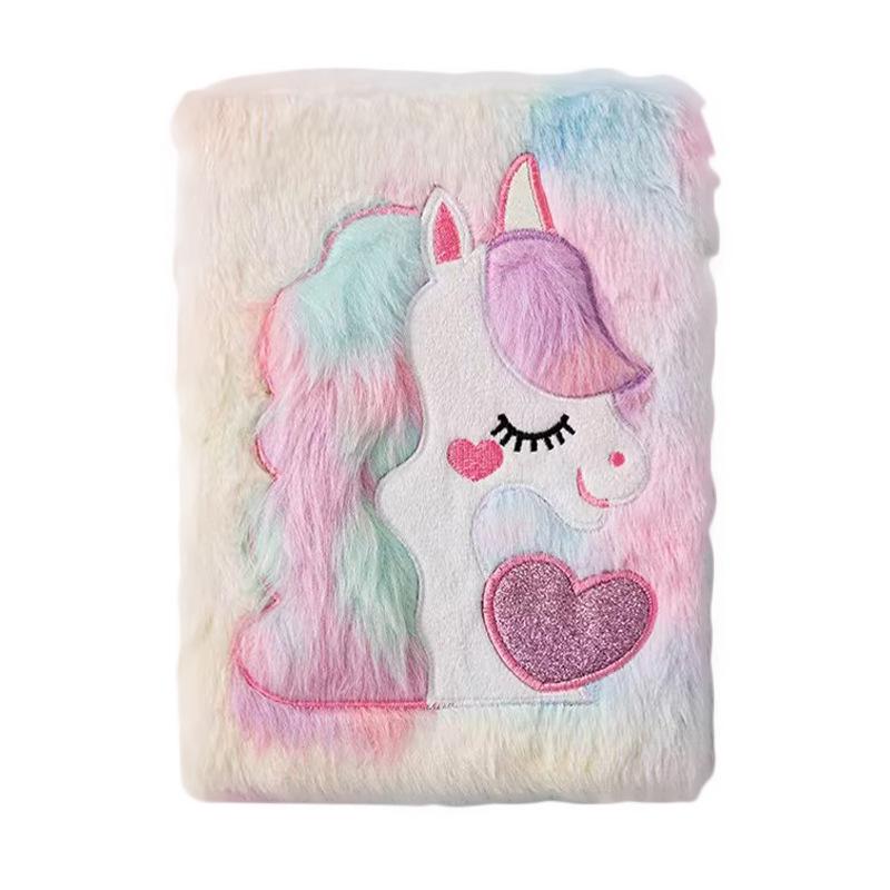 Best-Selling Cute Unicorn Plush A5 Notebook: Adorable Cartoon Diary for Students & Gifting