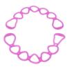 Fitness Elastic Pull Rope Home Gym Multifunctional Yoga Shaping Workout 7 Hole Resistance Band (Purple)