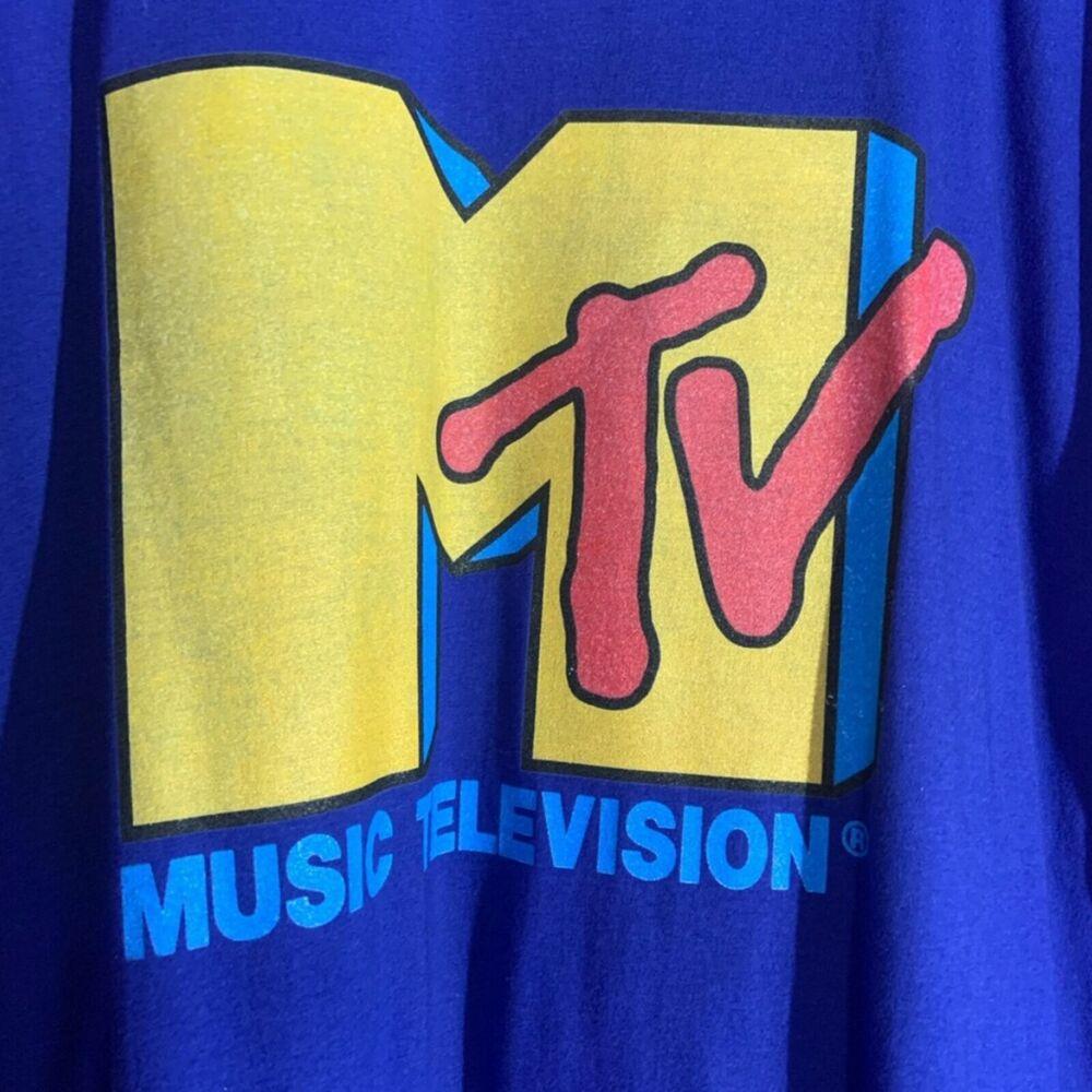 Mtv 2xlarge blue graphic vintage tshirt Unisex T-Shirt S
