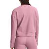 Under Armour Solid Color Sports Casual Training Fleece Pullover Sweatshirt Women Tops Pink 1379880-697