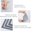 4 Pieces Self Adhesive Mirror Tiles 20x20cm (2mm Thick), Acrylic Stick on Mirror Stickers, Flexible Tiles for Wall, Bathroom, Bedroom