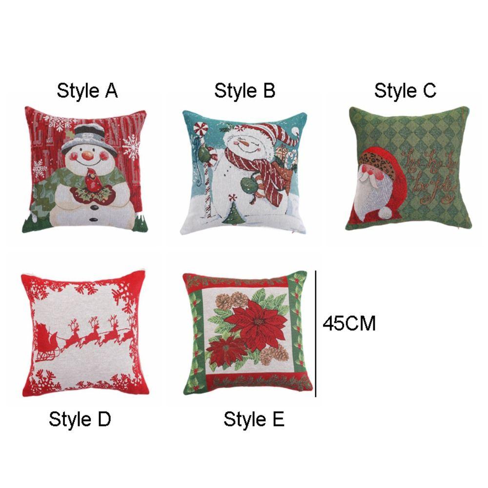 INS Style Christmas Pillowcase Snowflake Cushion Cover Throw Pillowcover Living Room/Office