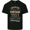 Premium Vintage 75th Birthday 1951 Unisexs Light Cotton TShirt