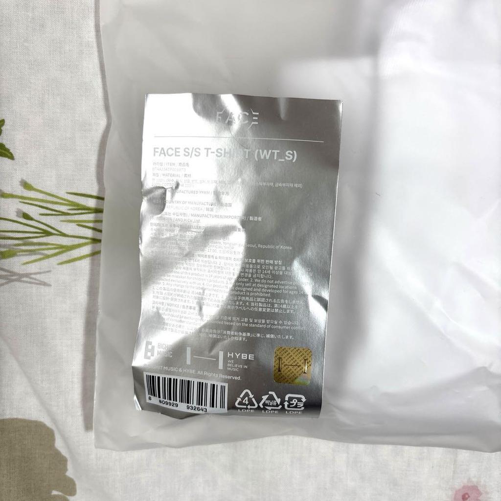 [USED] [FACE] S/S T-Shirt (White) Size S