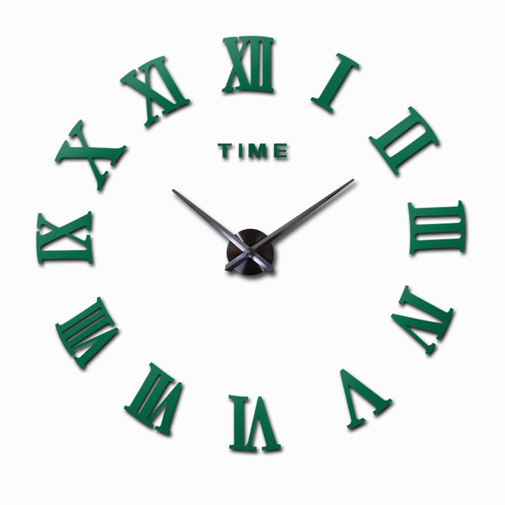 DIY Oversized Mirror Wall Clock Luxuryed Surfaces Decor Wall Clock For Restaurant Bar