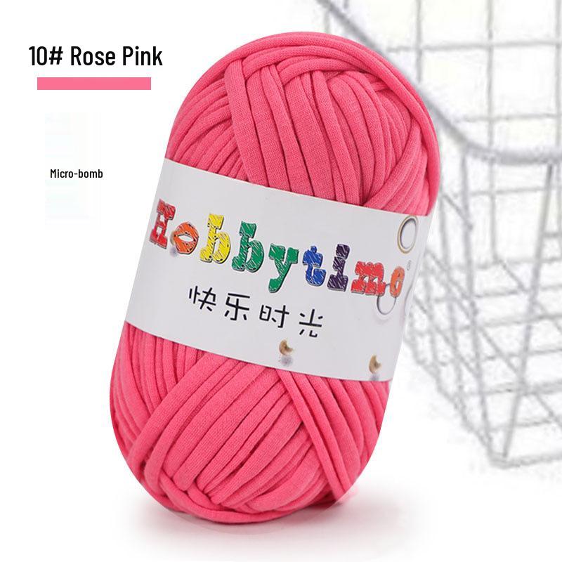 Cloth Strip Yarn DIY Crochet Kit: Handmade Bag, Knitting Material for Cushions, Carpets, and Dolls
