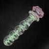 Rose Flower Luminous Glass Butt Plug Anal Toys For Adults Couples Women Non Vibrating Butt Plugs