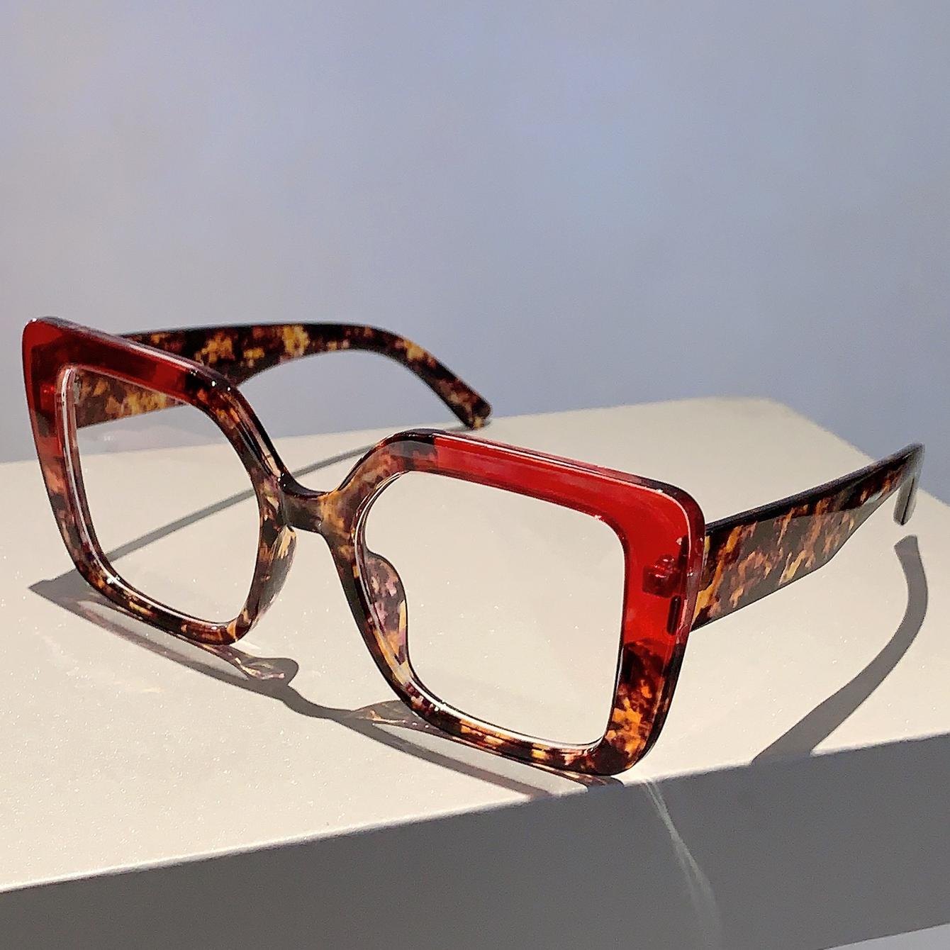 

GM LUMIAS Oversized Square Glasses 2025 New Vintage Multicolor Rim Women Eyewear Fashion Design Non-prescription Optical Frames