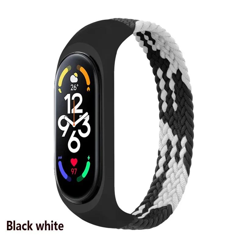 Bracelet for Xiaomi Mi band 6 7 Strap Nylon Braided solo loop pulseira bracelet Miband5 Wristband belt Mi band 5 4 3 6 correa