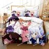 Anime Is the Order a Rabbit Bedding Set Duvet Cover Bed Set Quilt Cover Pillowcase Comforter king Queen Size Boys Adult029