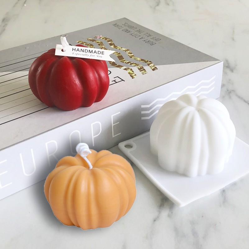 Pumpkins Molde Silicone 3D Candle Making Candle Molds for Candles Making Soap Mold Candle Mold Silicone for Wedding Wax Seal MO5