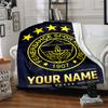1pc Fenerbahçe Spor Kulübü Blanket with Custom Name, Gift, for Men and Women, Soft Blanket, Good for Sofa Bed Couch Travel, Lightweight Flannel Blanke