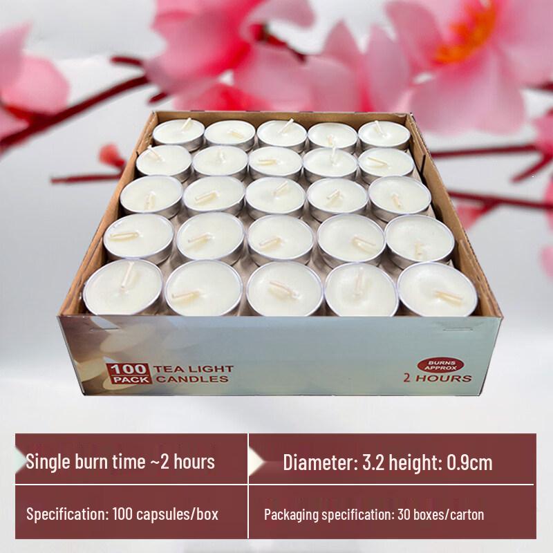 LIEI Natural Smokeless Plant Oil Tealight Candles