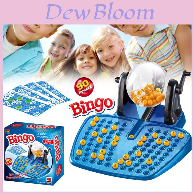 Interactive Bingo Game Hand Crank Lottery Machine Colorful Family Fun Toy For Kids