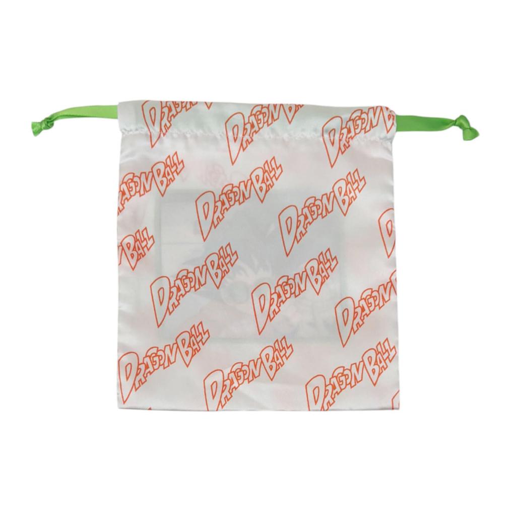 Small Planet Dragon Ball Ribbon Drawstring Bag Son Goku Peace Sign