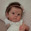 18 Inch Full Body Silicone Reborn Baby Girl Dolls Bettie Real Looking Newborn Doll Finished 3D Painted Skin with Visible Veins Doll Muñeca Bebe Reborn