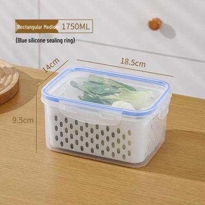 Double-Layer Draining Basket Food Storage Box