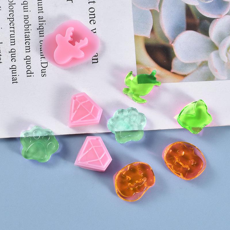 Poppy DIY Crystal Epoxy Mold for Mini Earrings & Charms - Silicone Dangle Earring Sheet.