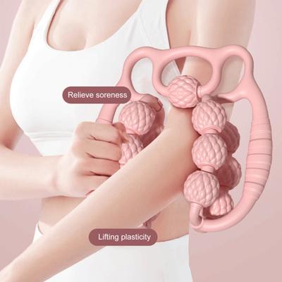 Leg Massage Roller Anti-Cellulite Lymphatic Drainage Deep Tissue Therapy Thighs Arm Back Shoulder Muscle Relaxation Massage Tool with 13/20 Rollers