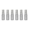 6 Piece Steel Tamper Resistant Bit Set 1/4" Hexagonal Shank Magnetic Screwdriver Bit For Various Applications