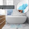24PCS Bathtub Non Slip Stickers Blue Safety Anti Slip Shower Strips Adhesive Decals Scraper for Bath Tub Stairs Steps Floor Ladders with Premium